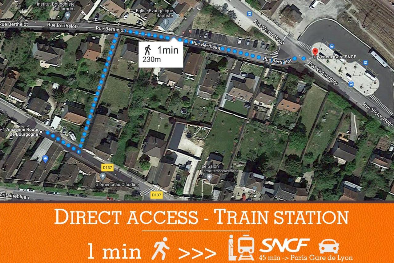 Апартаменты Duplex Standing 7Min➤Fontainebleau-Insead⎮45Min➤Paris Veneux-les-Sablons Экстерьер фото